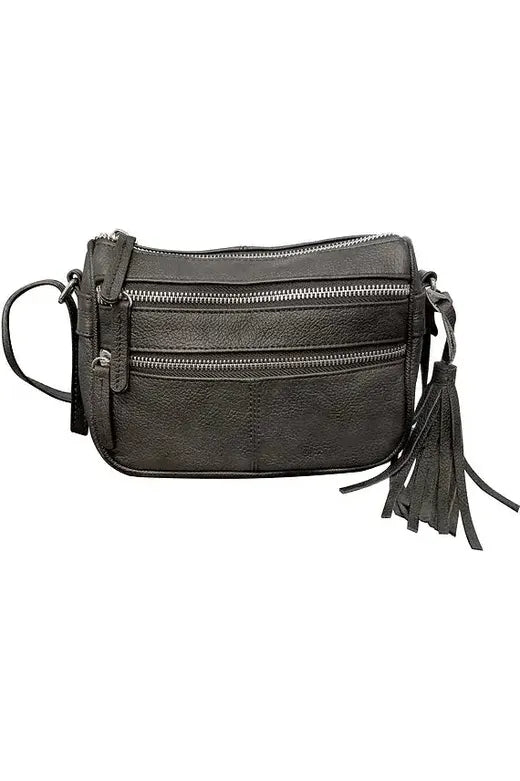 RM509 cowhide leather crossbody shoulder bag